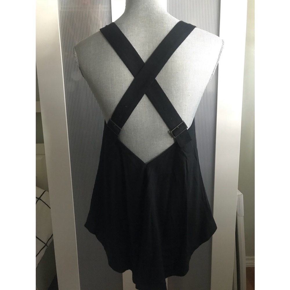 Free People buckle crisscross back tank